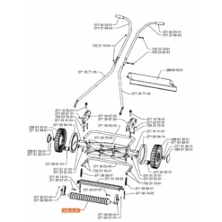 Husqvarna Drukrol Handmaaier 40cm 371 39 26-03 / 295 65 69-01
