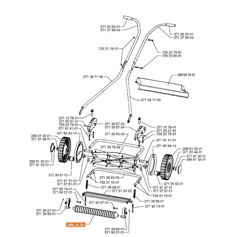 Husqvarna Drukrol Handmaaier 40cm 371 39 26-03 / 295 65 69-01 1 Husqvarna Drukrol Handmaaier 40cm 371 39 26-03 / 295 65 69-01