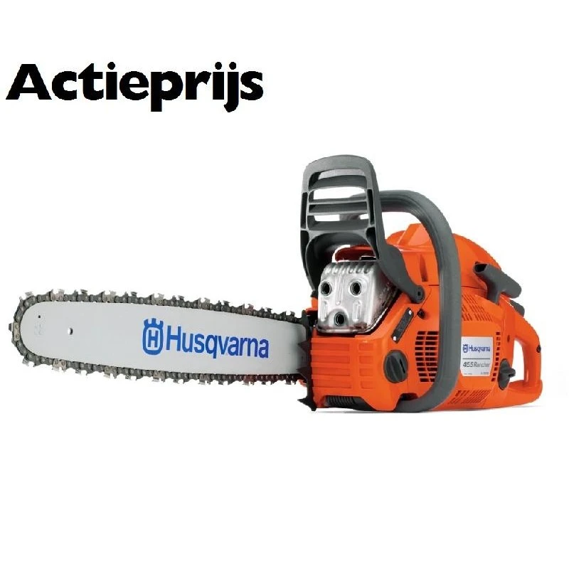 Husqvarna Kettingzaag 455 Rancher 55.5cc 45cm 3/8 Zaagblad 1 Husqvarna Kettingzaag 455 Rancher 55.5cc 45cm 3/8 Zaagblad